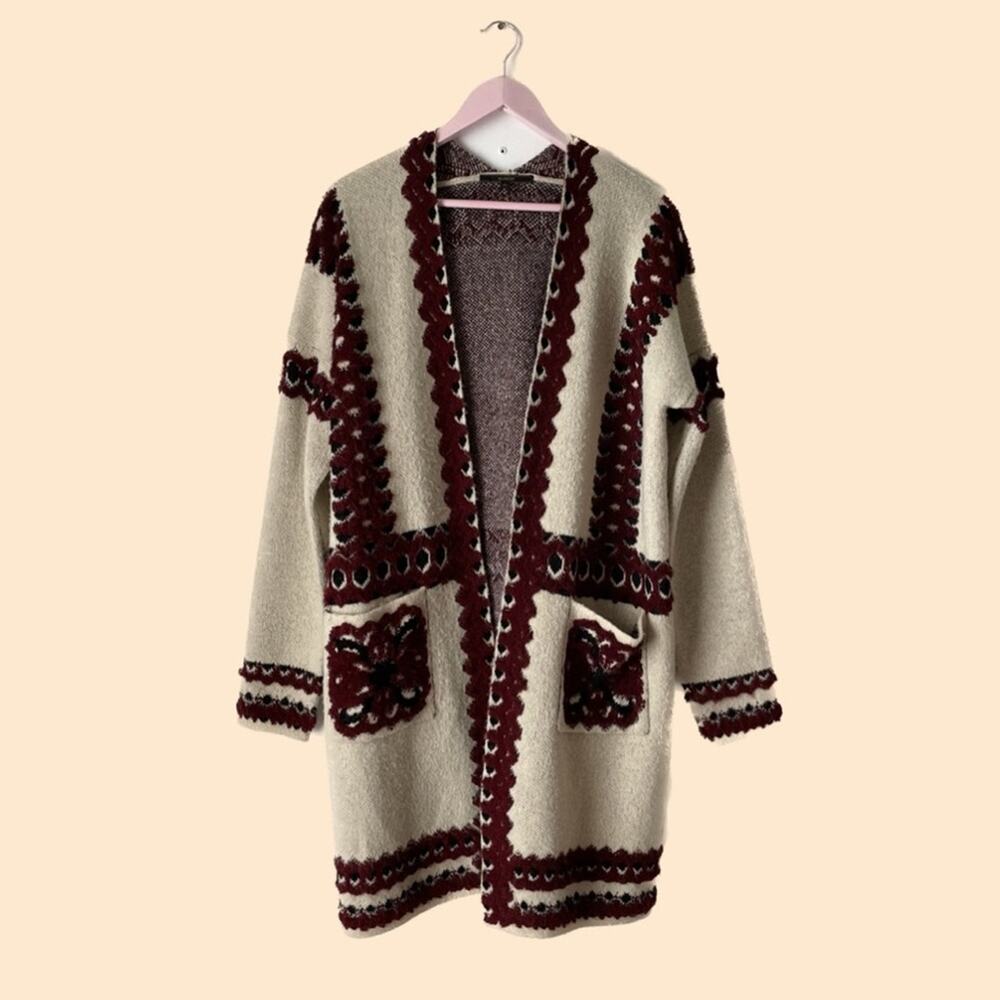 MaxSport Duster Cardigan Size Large